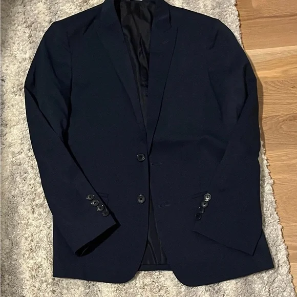 Calvin Klein Boys Navy suit- 2pieces - Picture 2 of 6